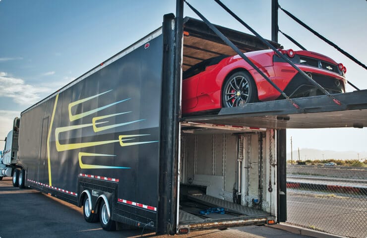 Transport type as a car shipping quote component
