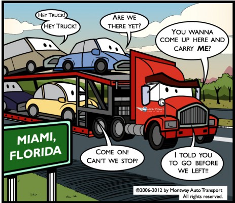 From Los Angeles to Miami Montway's Auto Carriers roam the American Highways every day! 
