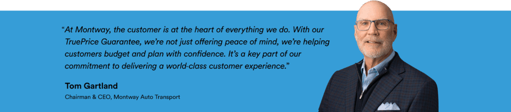 Montway TruePrice Guarantee testimonial