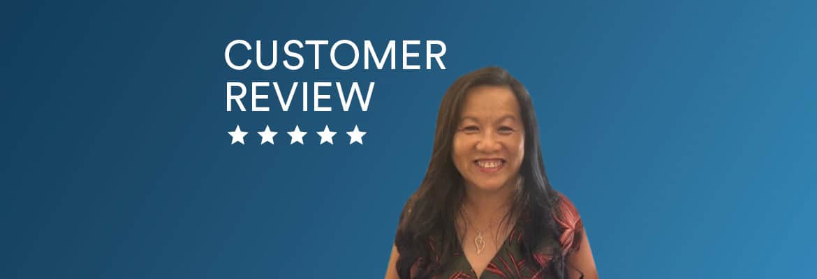 Picture of customer smiling