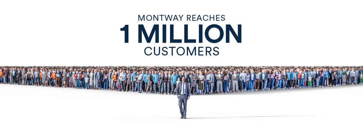Montway reaches 1 million customers.