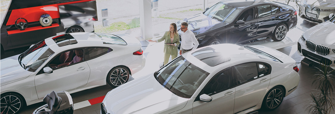 multiple cars at dealership