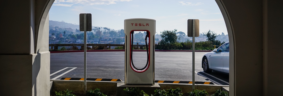 Tesla charging station.