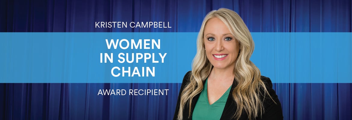 Kristin Campell women in supply chain award recipient.